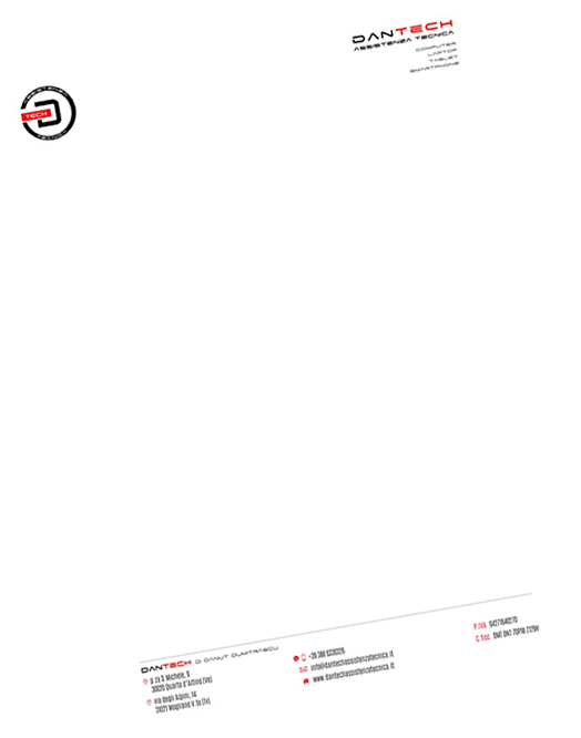 grafica aziendale coordinata: carta intestata